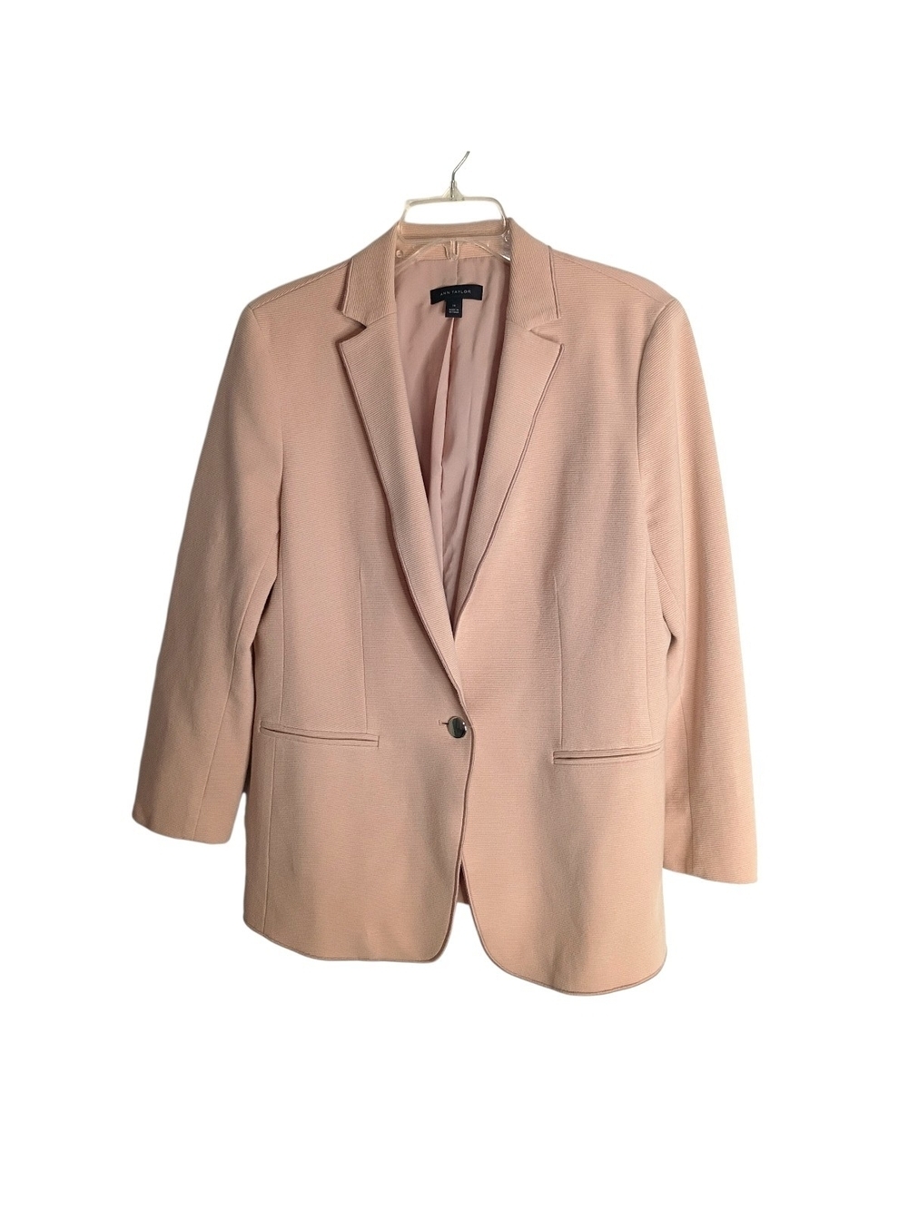Ann Taylor - Peach Single-Button Blazer - Size 14